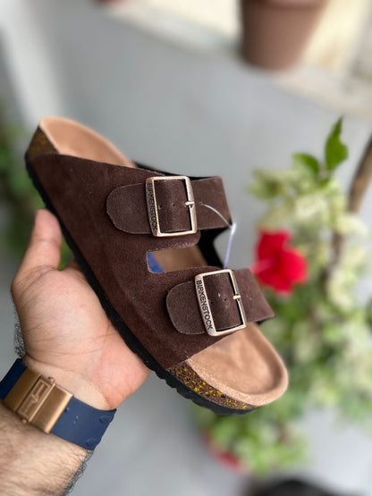 BIRKENSTOCK BROWN SUEDE