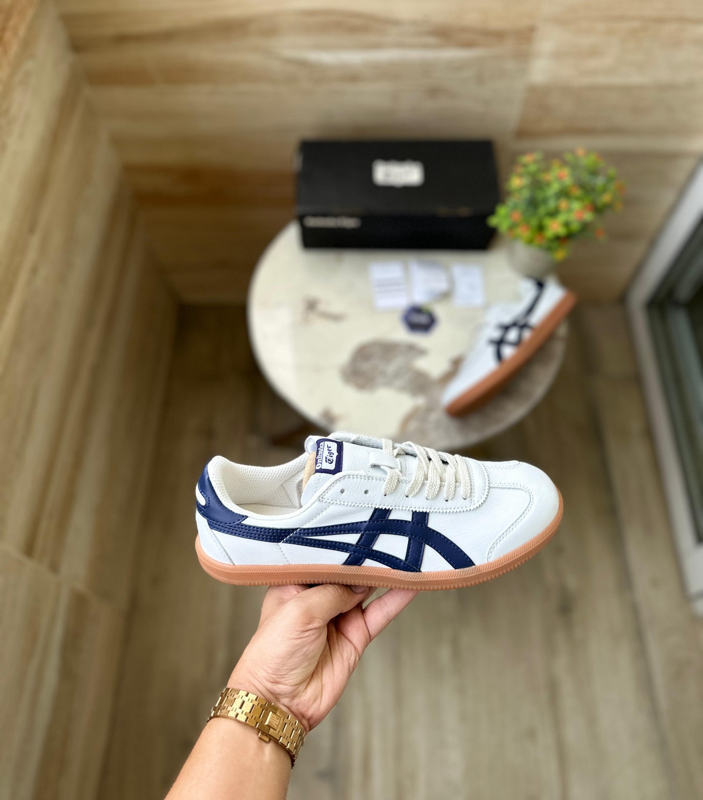 ONITSUKA TIGER GUM SOLE NAVY EDTN