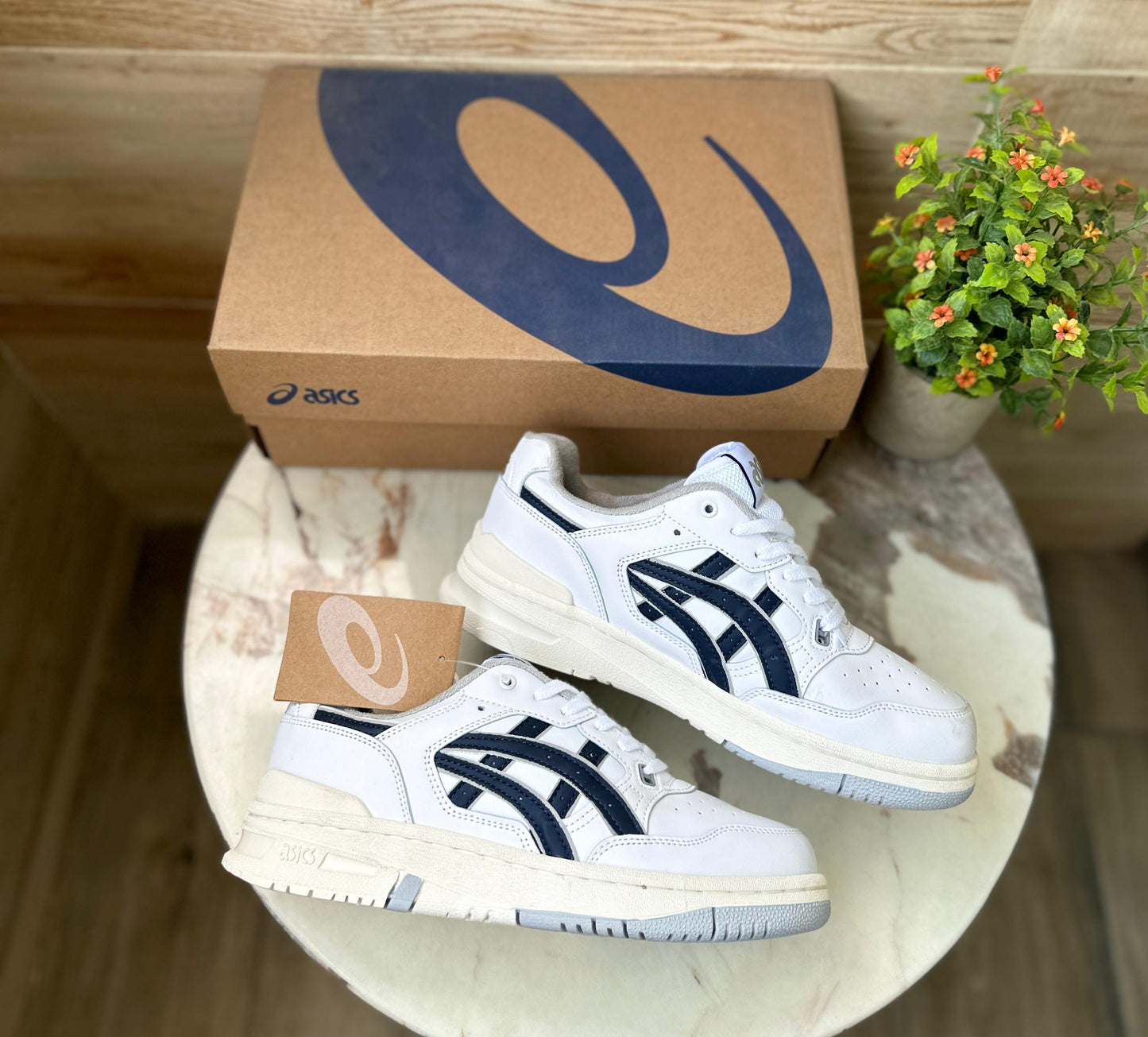 ASICS EX 89 WHITE NAVY