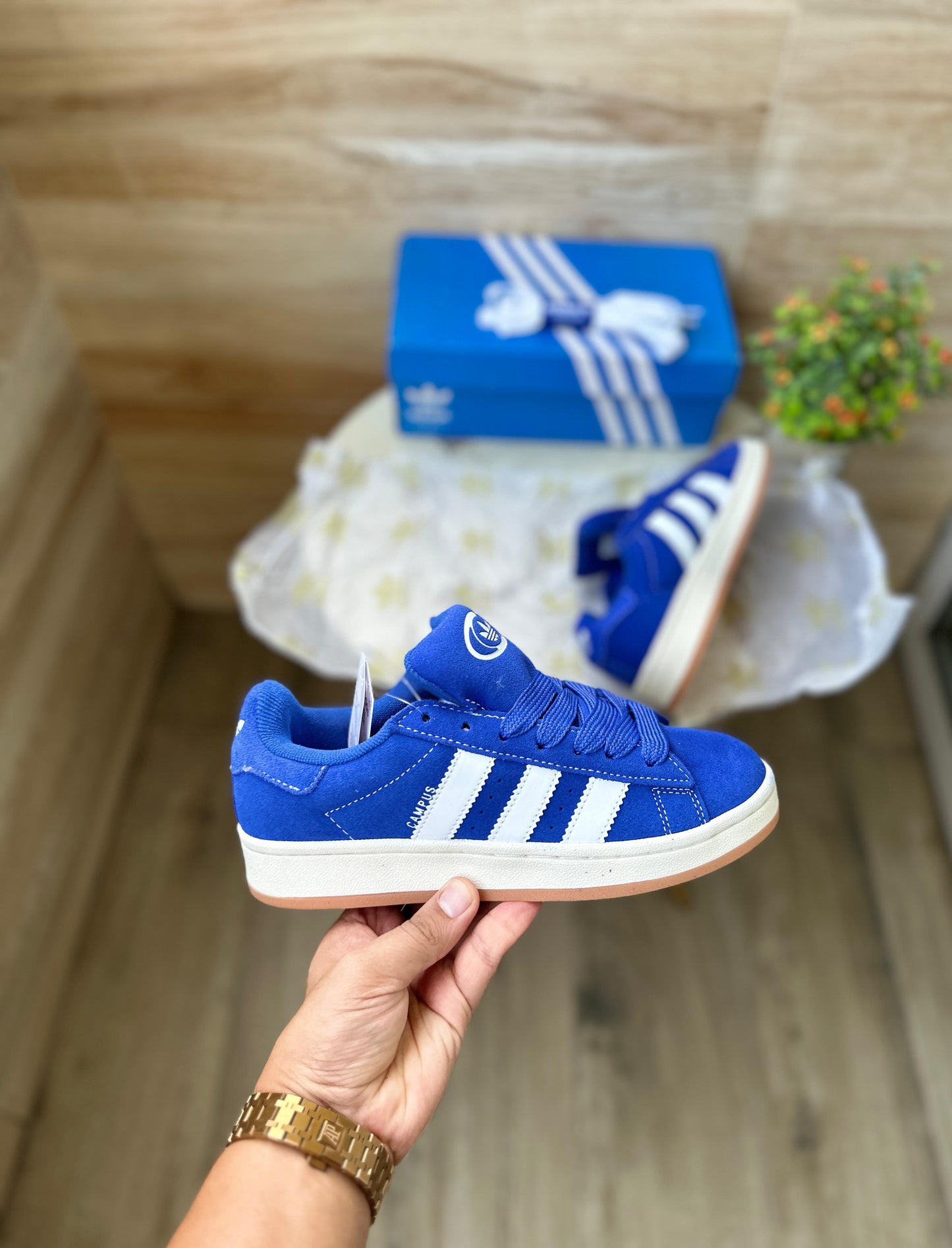 ADIDAS CAMPUS WHITE PRELOVED BLUE