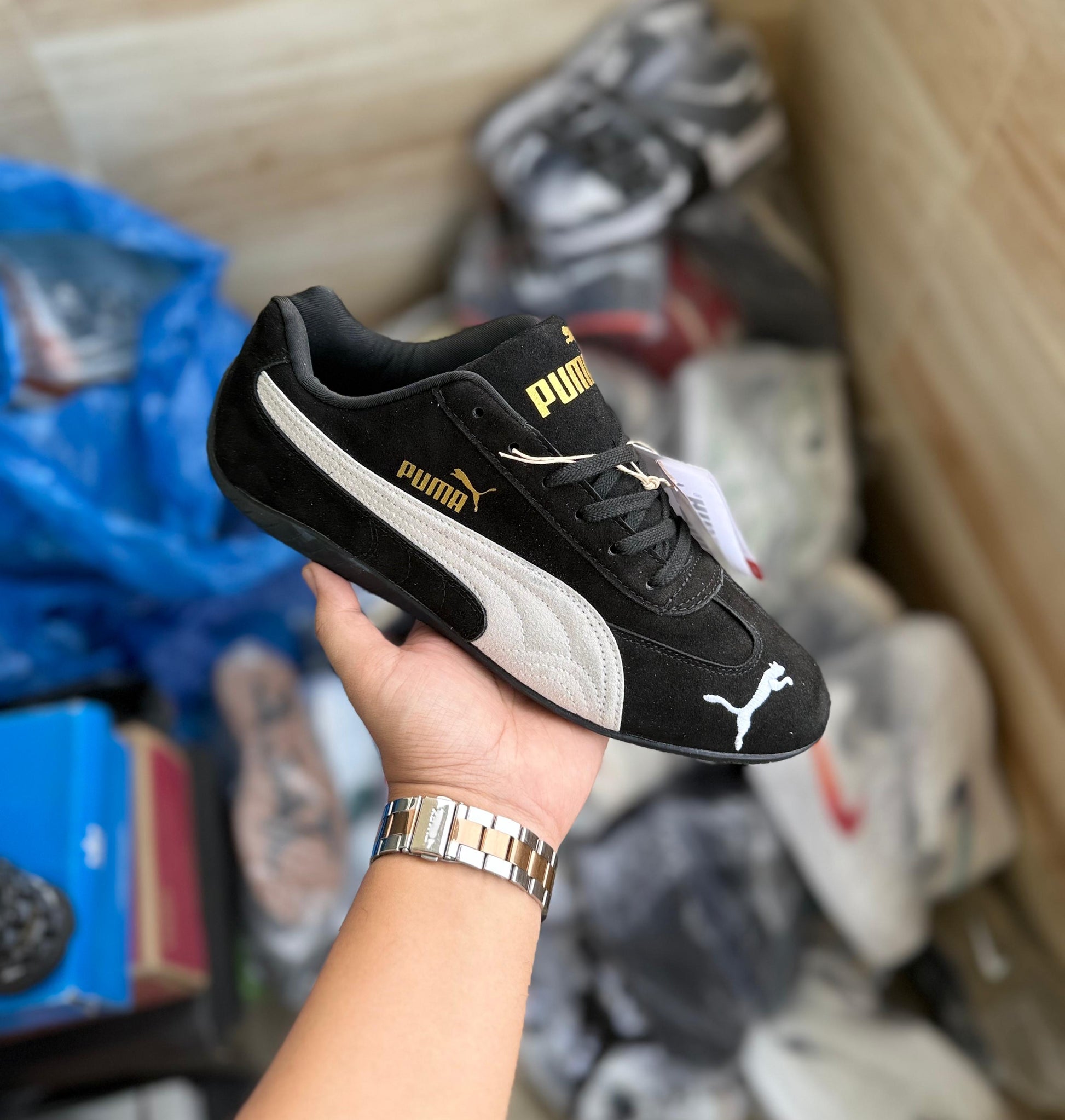PUMA SPEED CAT BLACK – Snapkicks - Main Image