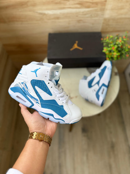 AIR JORDAN RETRO 6 JUMPMAN MVP NDUSTRIAL BLUE