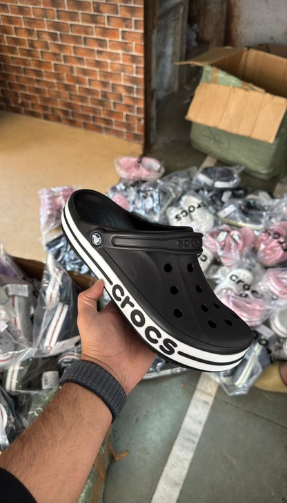 CROCS BAYABAND CLASSIC CLOG BLACK