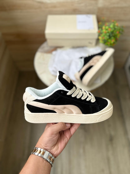 PUMA XL SUEDE CRUSH BLACK WHITE