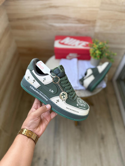 NIKE AIRFORCE HEART CHROME GREEN