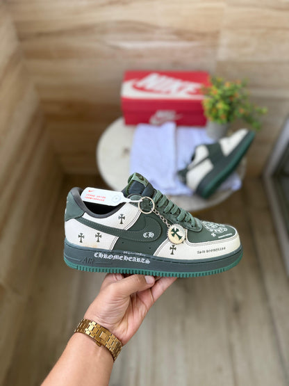 NIKE AIRFORCE HEART CHROME GREEN