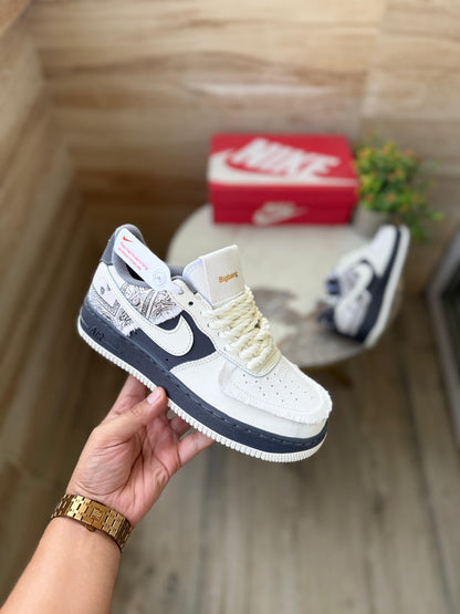 NIKE AIRFORCE BIG BANG WHITE GREY