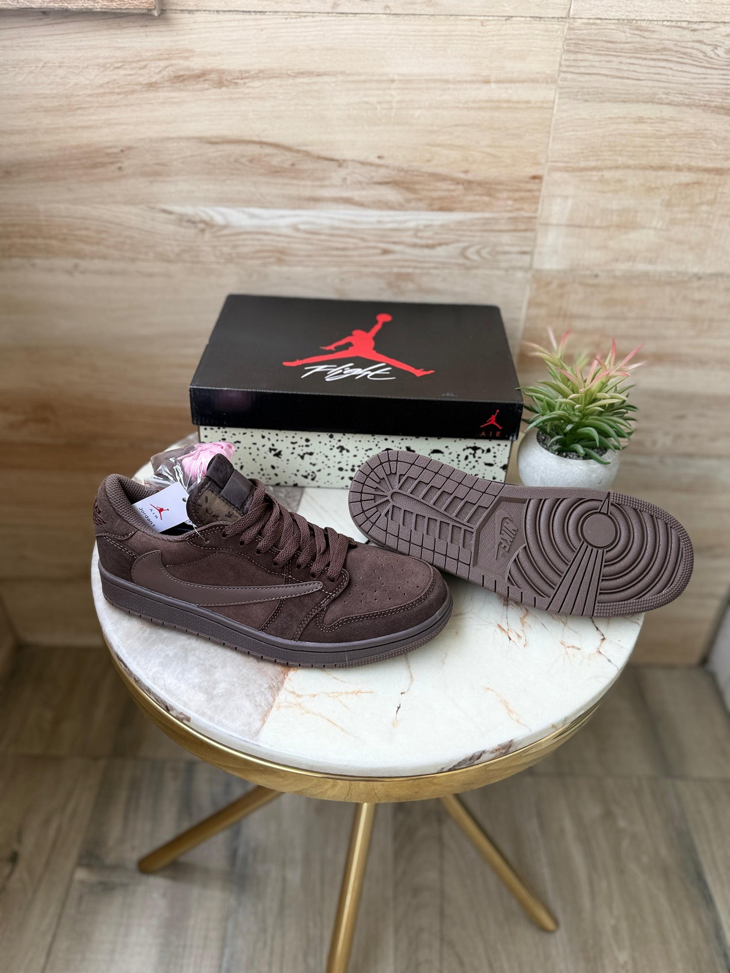 AIR JORDAN X TRAVIS SCOTT 1 LOW OG SP ‘VELVET BROWN