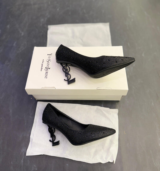 YSL- GLITTERS SIGNATURE HEELS