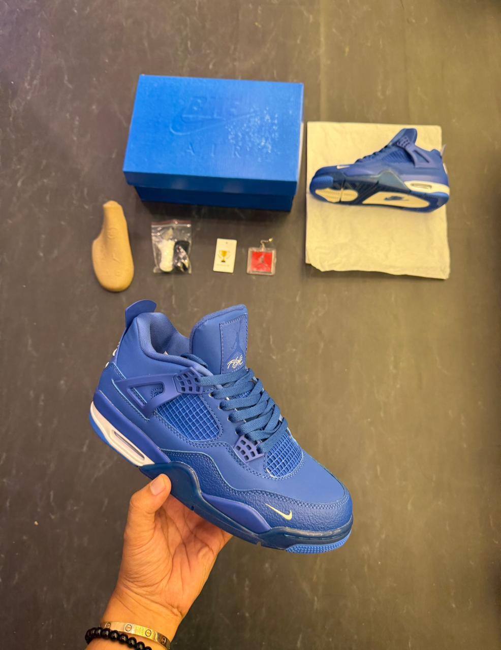 AIR JORDANS RETRO 4 NIGEL SYLVESTER BRICK BY BRICK