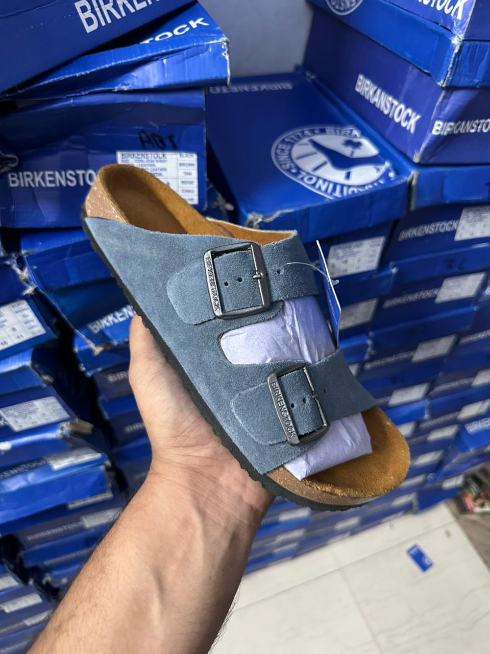 BIRKENSTOCK ARIZONA SEA GREEN
