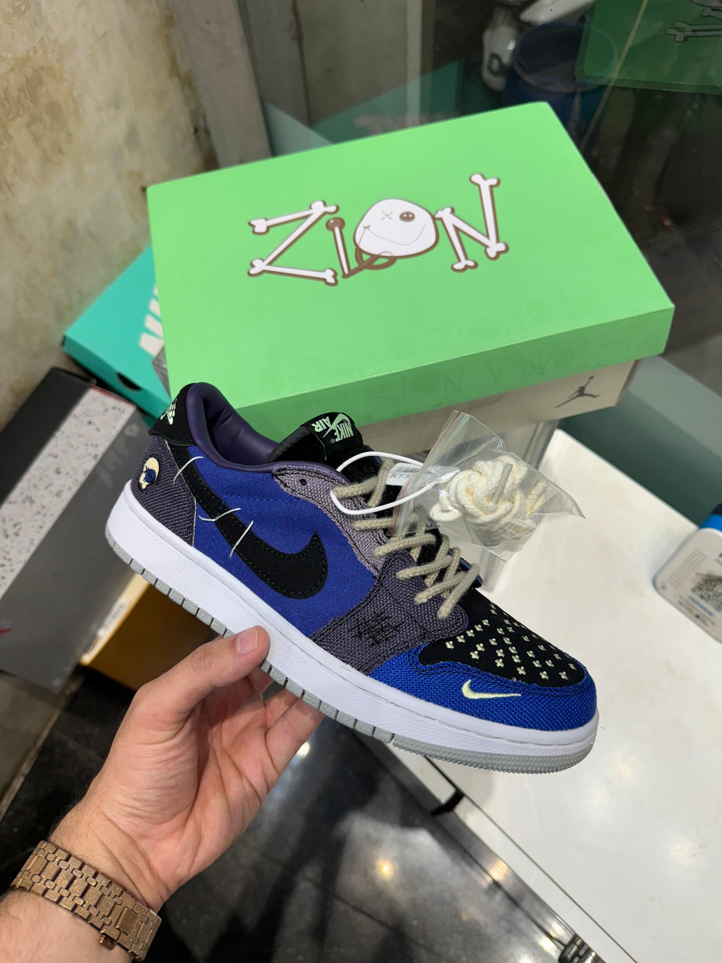 NIKE AIR JORDAN 1 LOW ZION WILLIAMSON OG BLUE