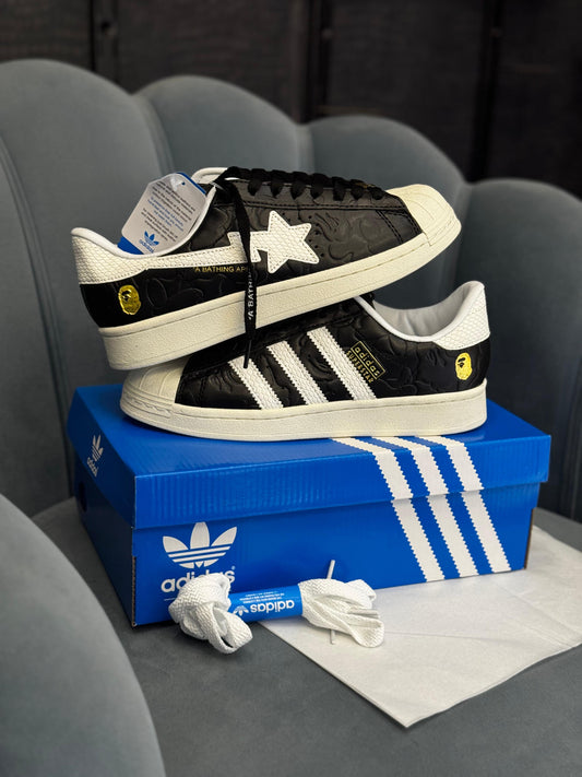 ADIDAS ORIGINAL SUPERSTAR BLACK BAPE