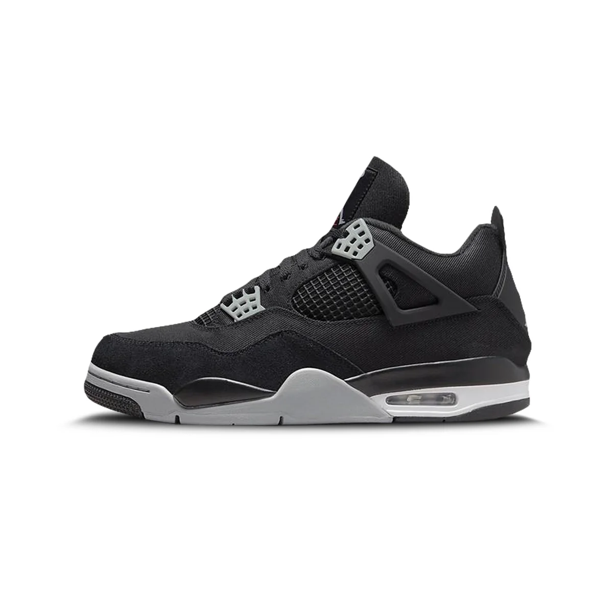 AIR JORDAN RETRO 4 BLACK CANVAS SEMI UA