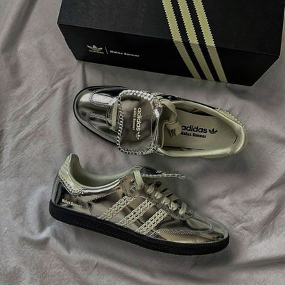 ADIDAS SAMBA WALES BONER SILVER CLEARENCE