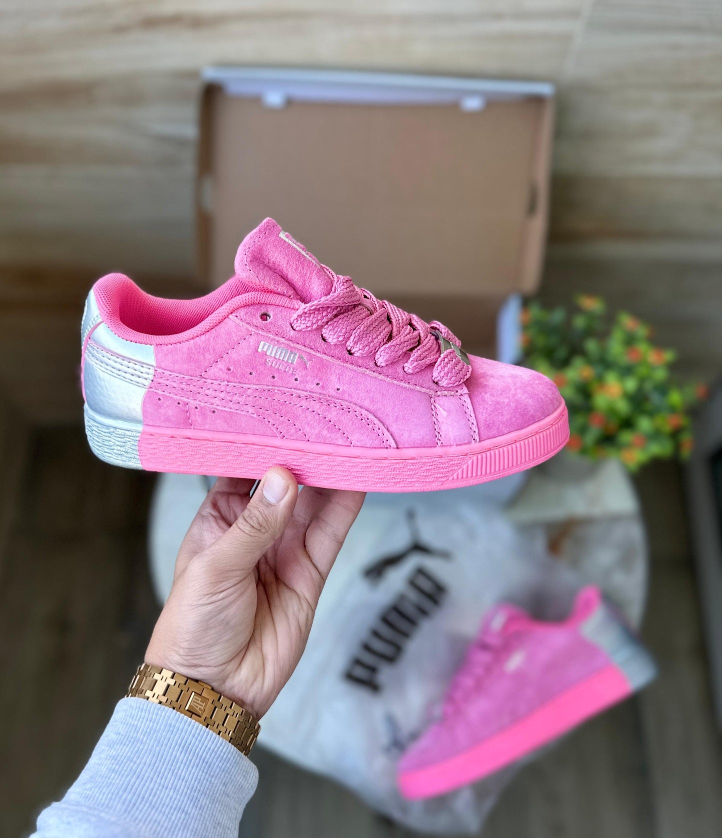 Puma Clide Suede pink sliver