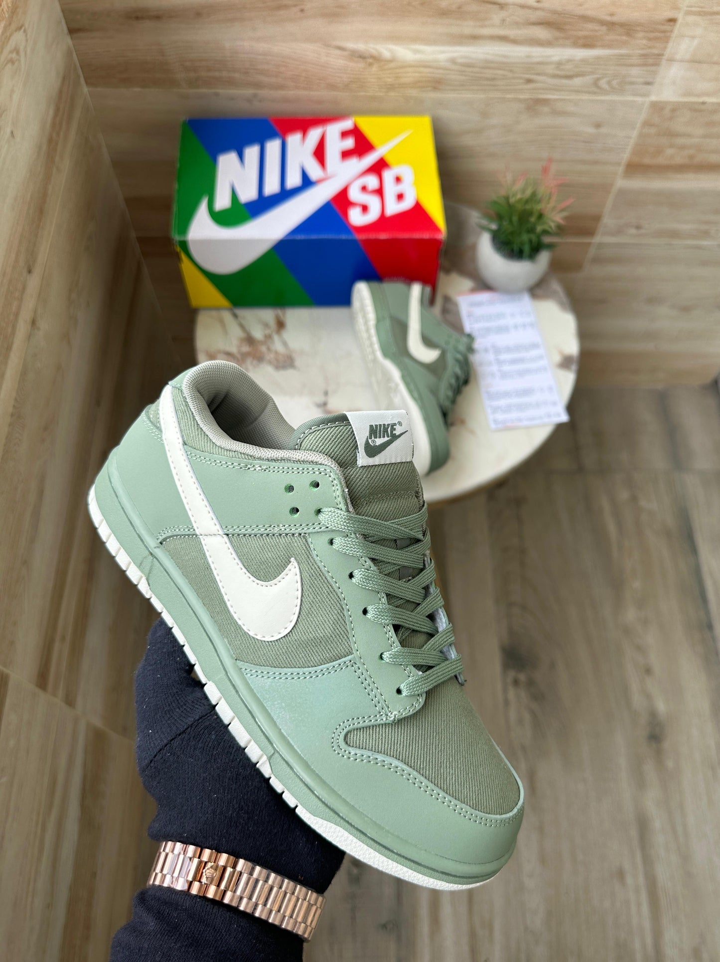 Nike Sb Dunk Oil Green Oil Aura