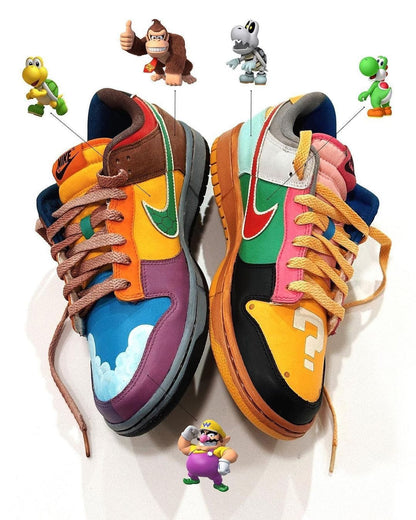 Nike Dunk Low What The Super Mario