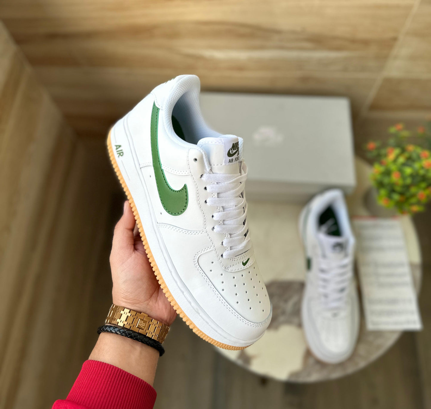 Nike Airforce Green Gum Yellow