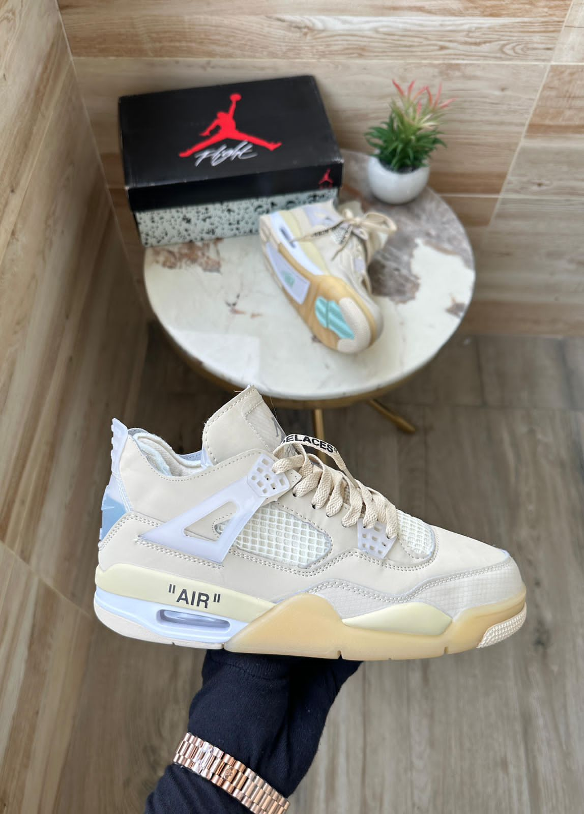 Jordan Retro 4 Sail Off white