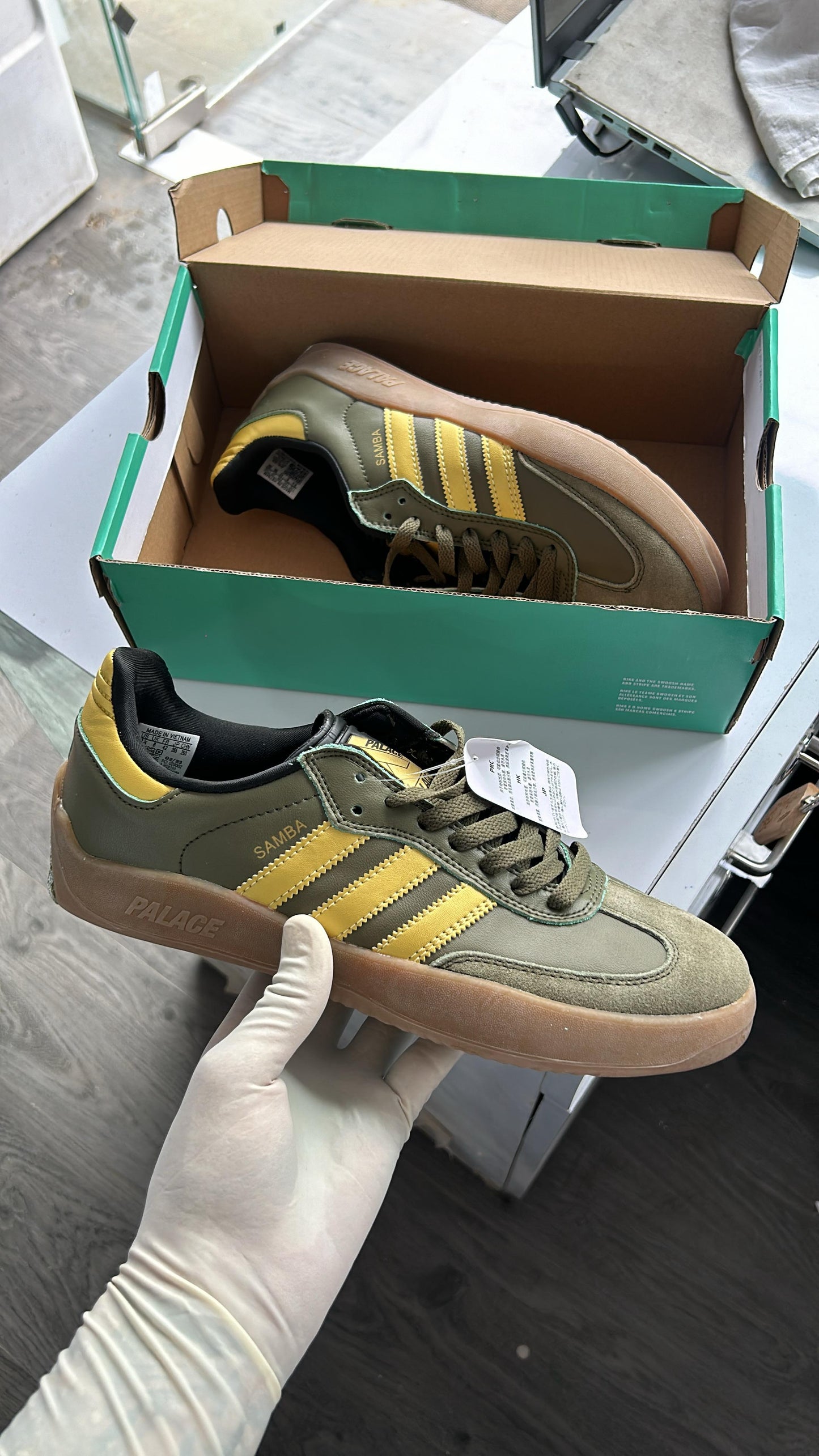 Adidas Samba Palace Green yellow